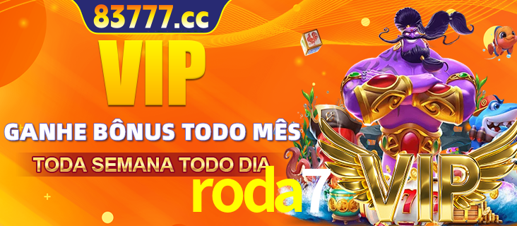 Banner promocional do roda7 oferecendo 100% de recompensas adicionais contínuas para quem fizer o login diário (Daily sign-in), com um mascote de coelho.