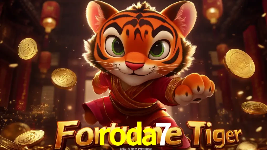 O carismático mascote do jogo de slot Fortune Tiger, um tigre fofo em pose de artes marciais, pronto para trazer sorte e multiplicadores de ganhos no cassino online roda7.